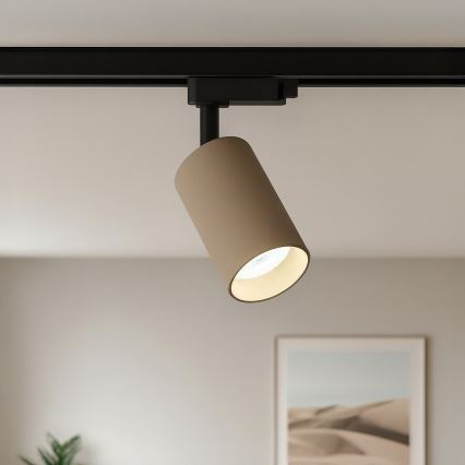 Bodové svietidlo pre jednofázový lištový systém PIPE 1xGU10/10W/230V béžová