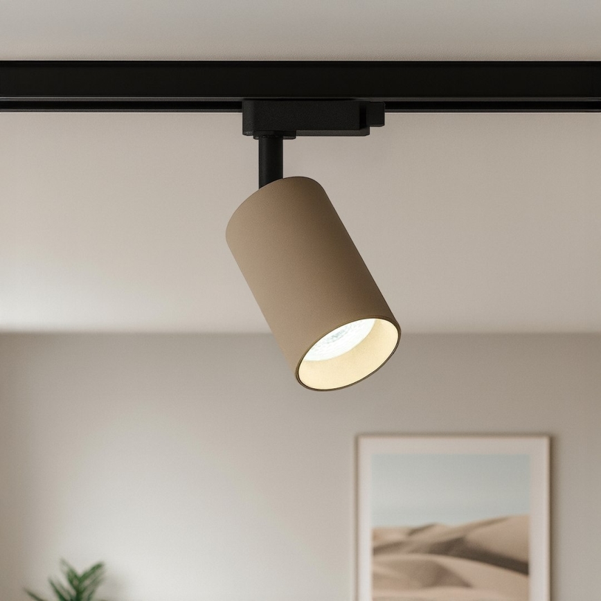 Bodové svietidlo pre jednofázový lištový systém PIPE 1xGU10/10W/230V béžová