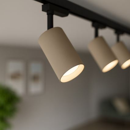 Bodové svietidlo pre jednofázový lištový systém PIPE 1xGU10/10W/230V béžová