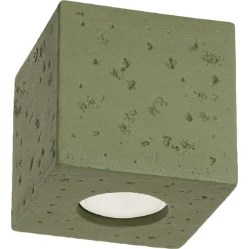 Bodové svietidlo QUAD 1xGU10/10W/230V betón/zelená