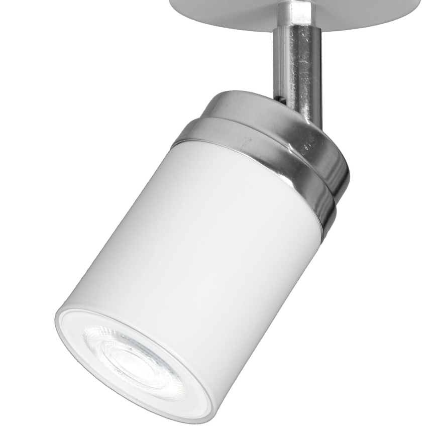 Bodové svietidlo RENO 1xGU10/8W/230V biela/lesklý chróm