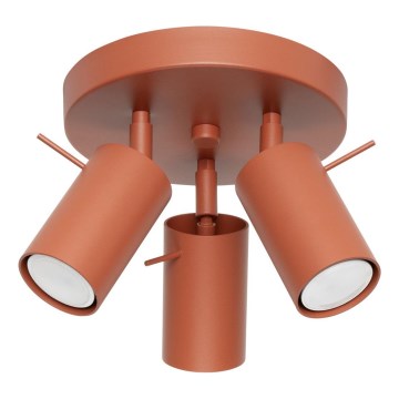 Bodové svietidlo RING 3xGU10/10W/230V červená