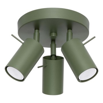 Bodové svietidlo RING 3xGU10/10W/230V zelená