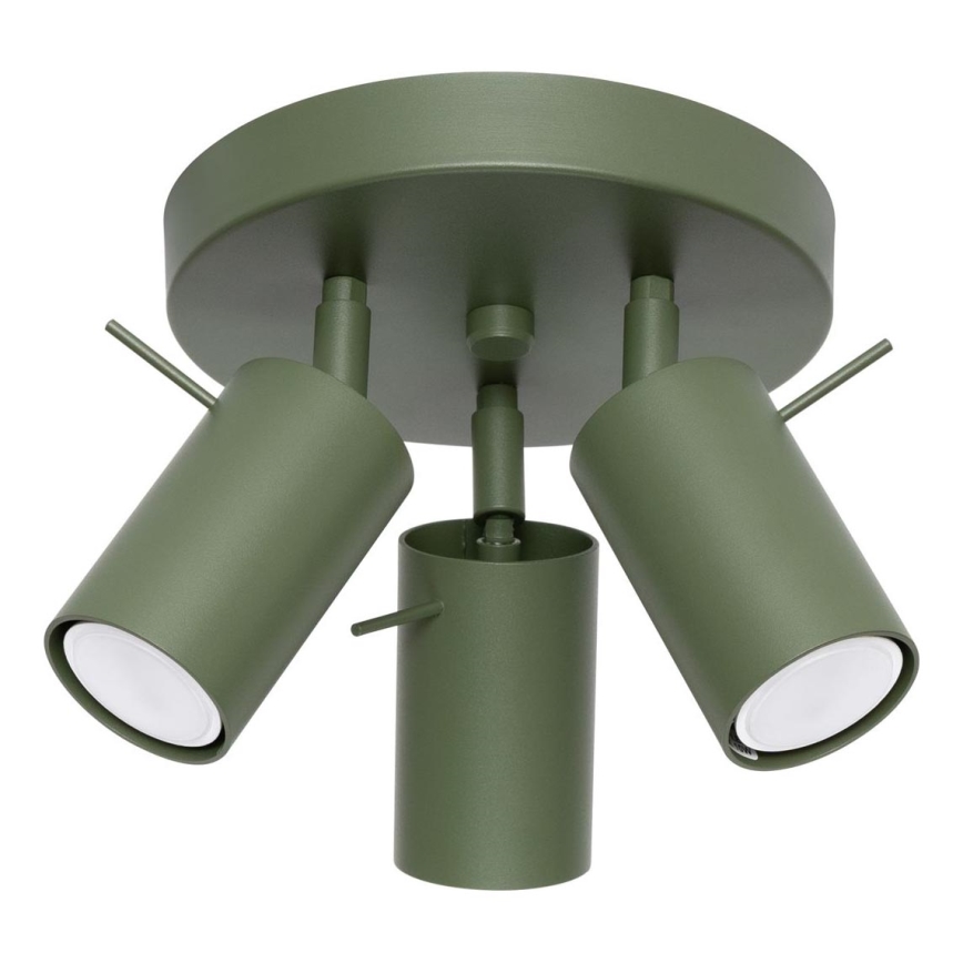 Bodové svietidlo RING 3xGU10/10W/230V zelená