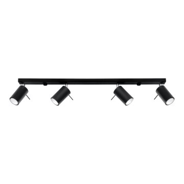 Bodové svietidlo RING 4L 4xGU10/40W/230V čierna