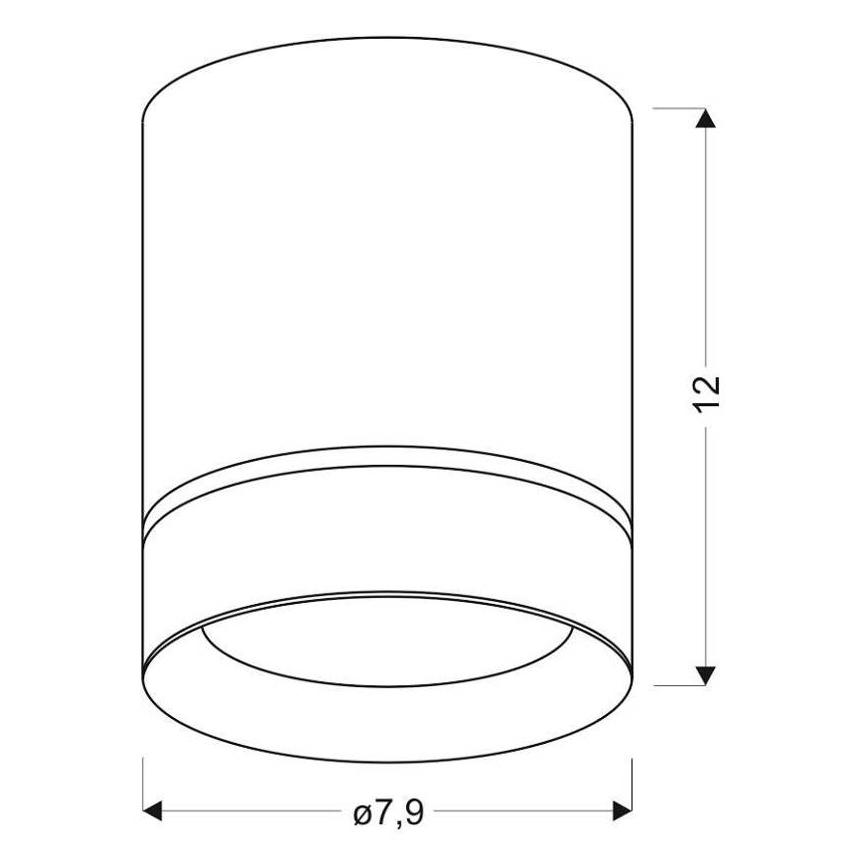 Bodové svietidlo TUBA 1xGU10/15W/230V biela