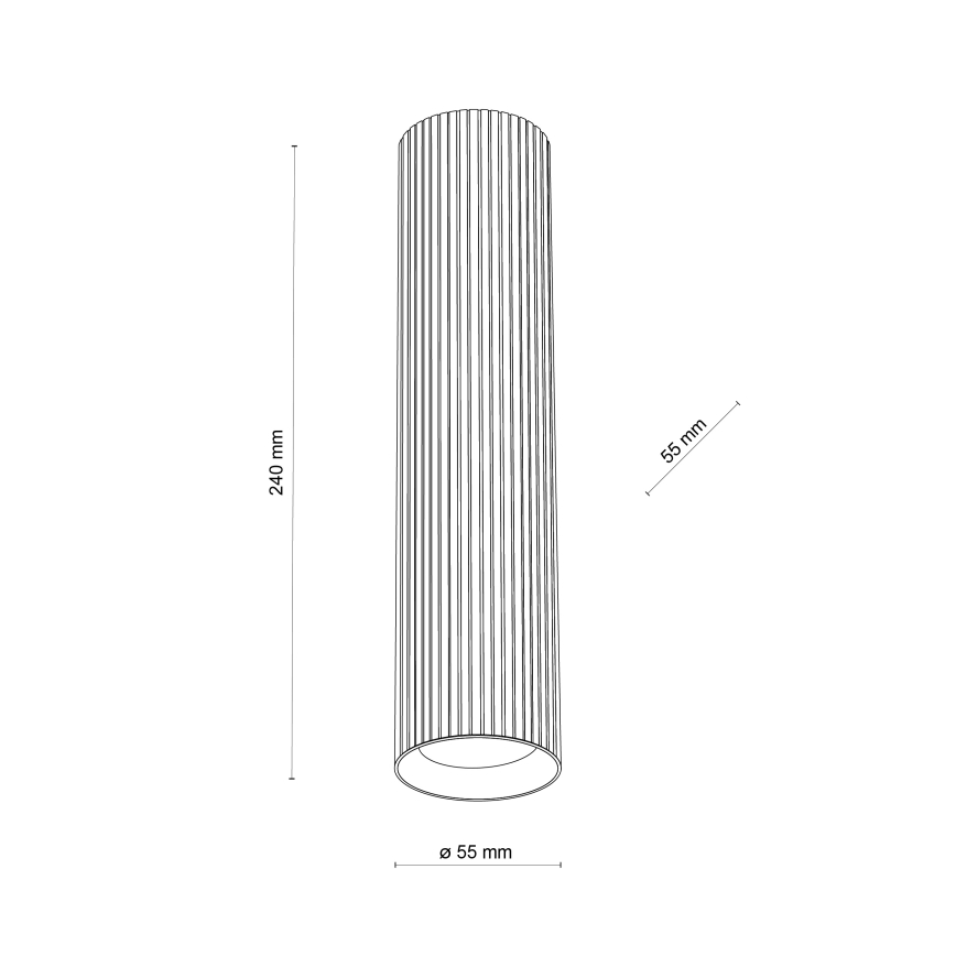 Bodové svietidlo TUNE L 1xGU10/10W/230V 24 cm biele