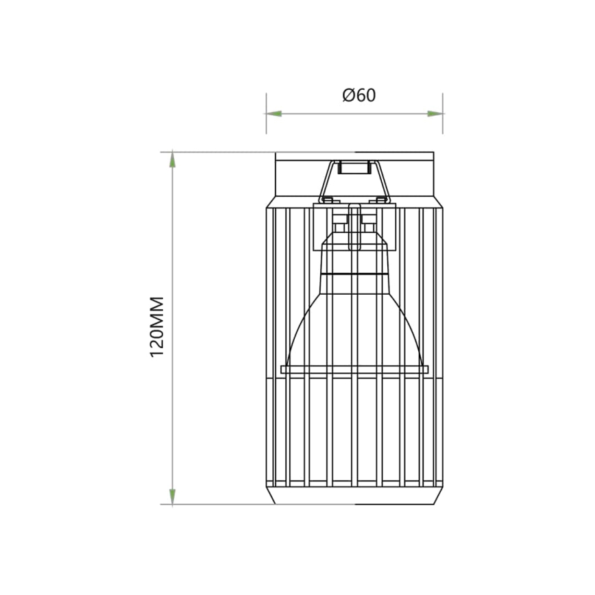 Bodové svietidlo VERTICAL 1xGU10/8W/230V čierna