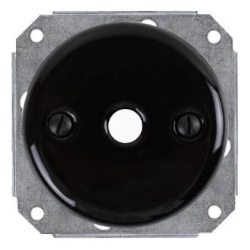 Bohemia-Design - Keramická retro priechodka na kábel čierna