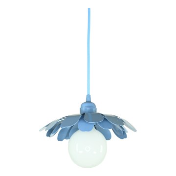 Bohemia-Design - Luster na lanku 1xE27/60W/230V modrý