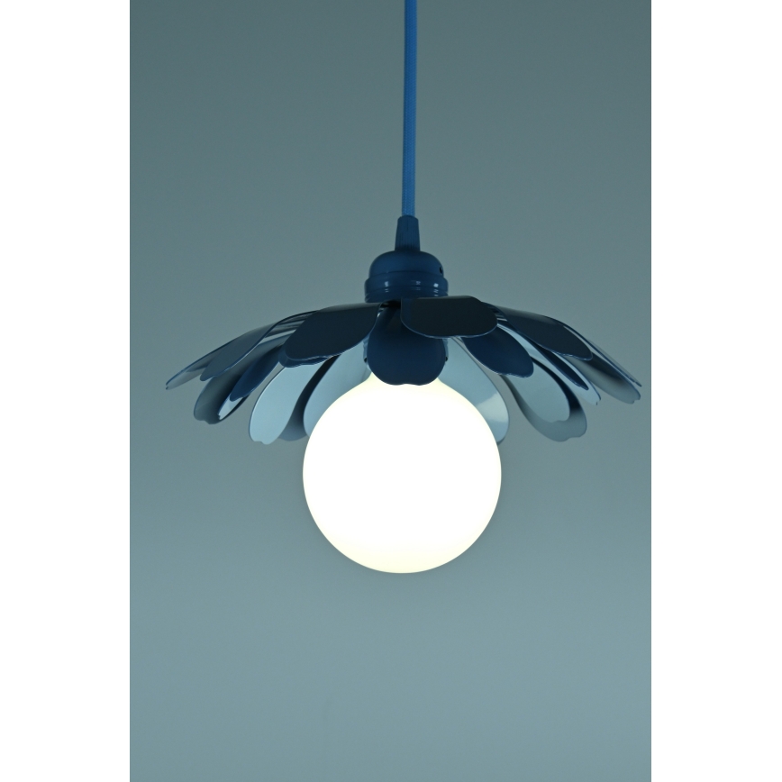 Bohemia-Design - Luster na lanku 1xE27/60W/230V modrý