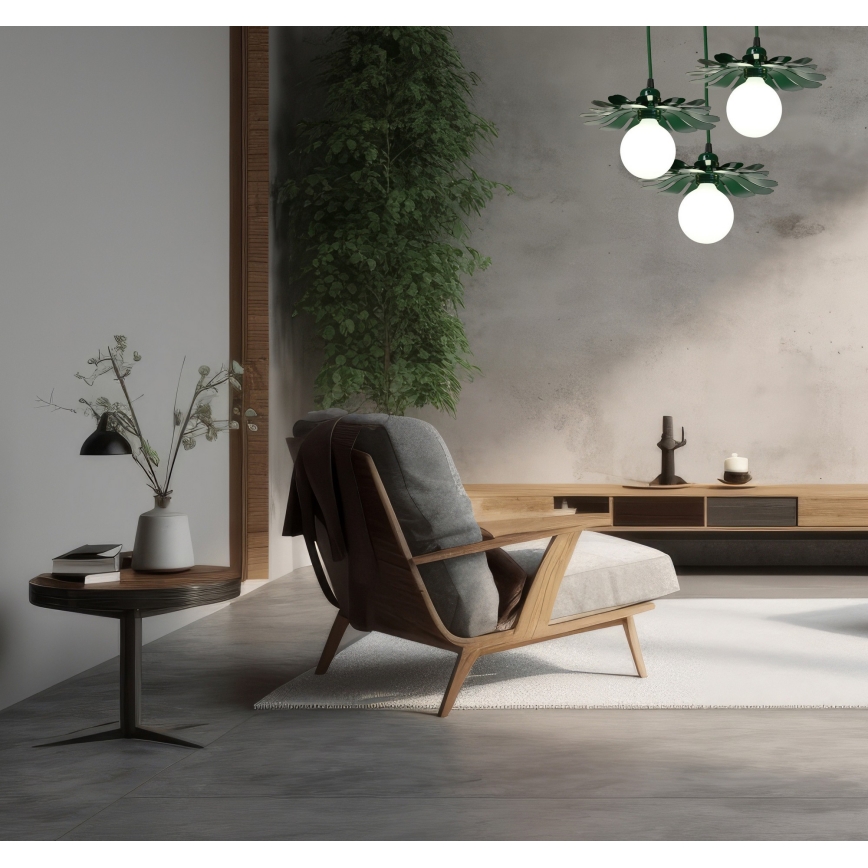 Bohemia-Design - Luster na lanku 1xE27/60W/230V zelený