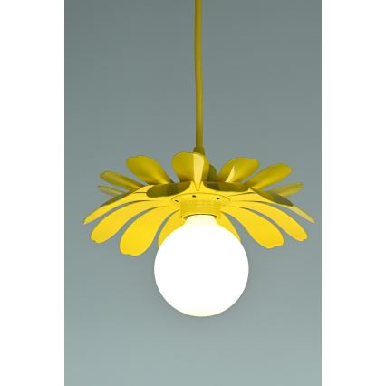 Bohemia-Design - Luster na lanku 1xE27/60W/230V žltá