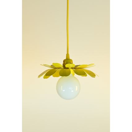 Bohemia-Design - Luster na lanku 1xE27/60W/230V žltá