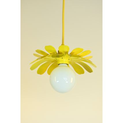 Bohemia-Design - Luster na lanku 1xE27/60W/230V žltá