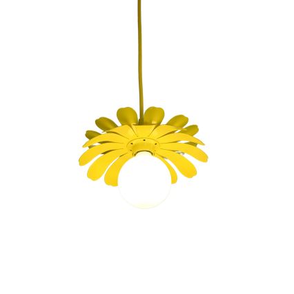 Bohemia-Design - Luster na lanku 1xE27/60W/230V žltá