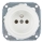 Bohemia-Design - Porcelánová retro domová zásuvka bez rámčeka 250 V/16 A biela