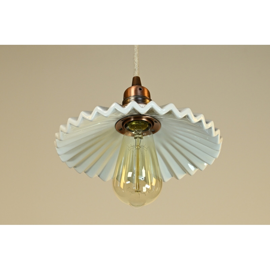 Bohemia-Design - Porcelánový luster na lanku 1xE27/60W/230V