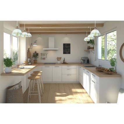 Bohemia-Design - Porcelánový luster na lanku 1xE27/60W/230V