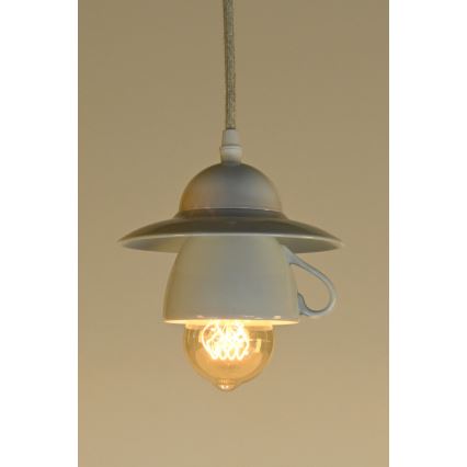 Bohemia-Design - Porcelánový luster na lanku 1xE27/60W/230V