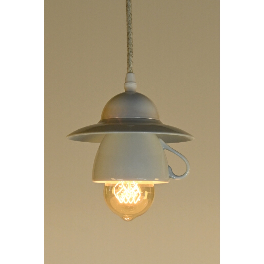 Bohemia-Design - Porcelánový luster na lanku 1xE27/60W/230V