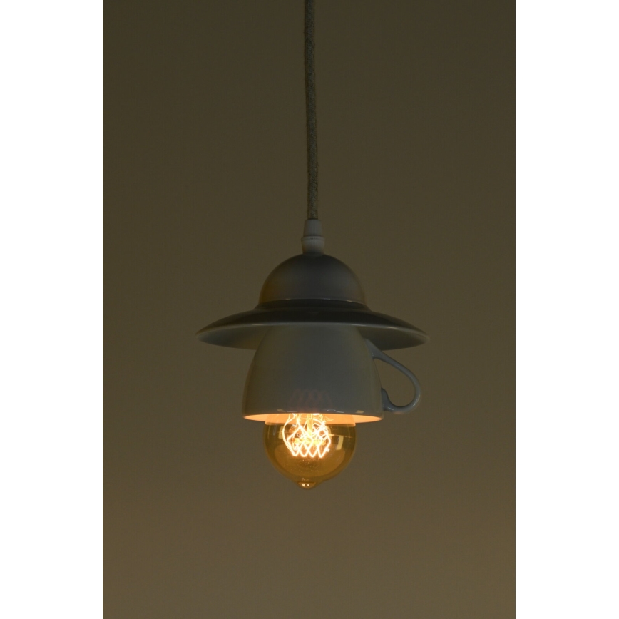 Bohemia-Design - Porcelánový luster na lanku 1xE27/60W/230V