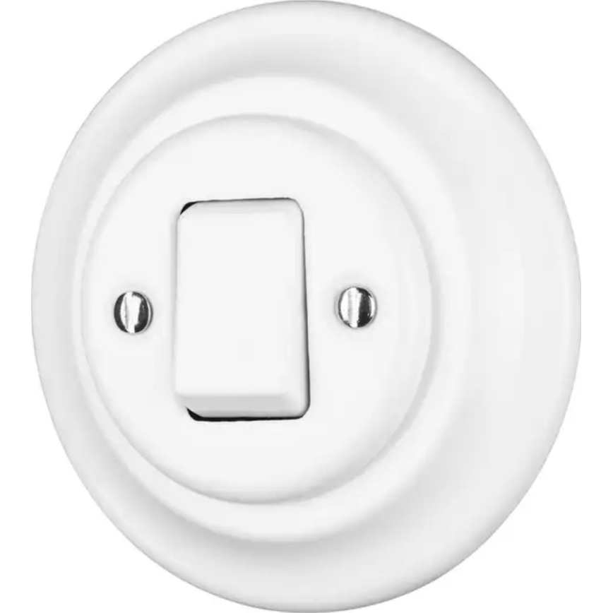 Bohemia-Design - Porcelánový retro rámček jednoduchý biely