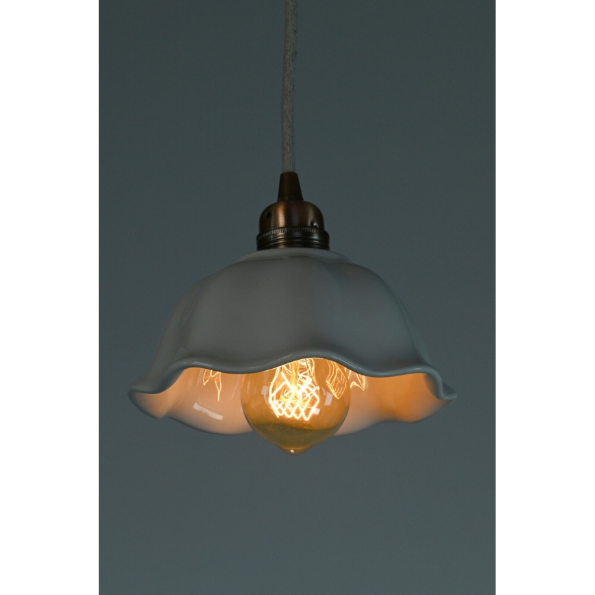 Bohemia-Design - Porcelánový závesný luster na lanku 1xE27/60W/230V