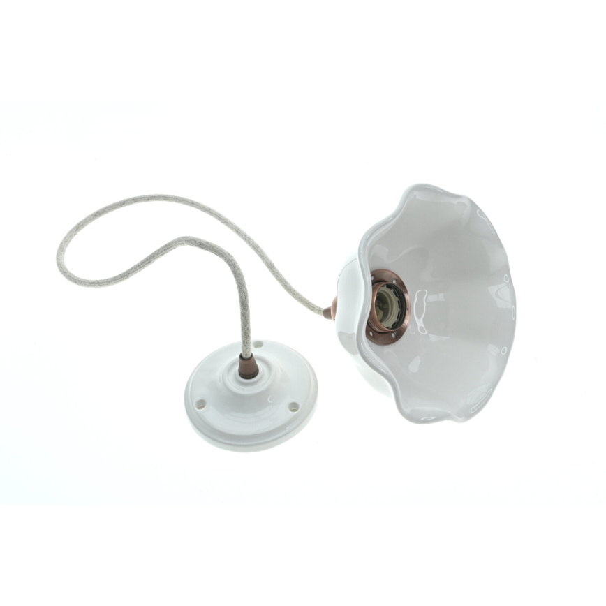 Bohemia-Design - Porcelánový závesný luster na lanku 1xE27/60W/230V