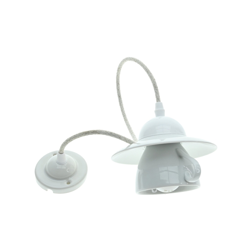 Bohemia-Design - Porcelánový závesný luster na lanku 1xE27/60W/230V