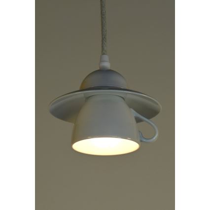 Bohemia-Design - Porcelánový závesný luster na lanku 1xE27/60W/230V