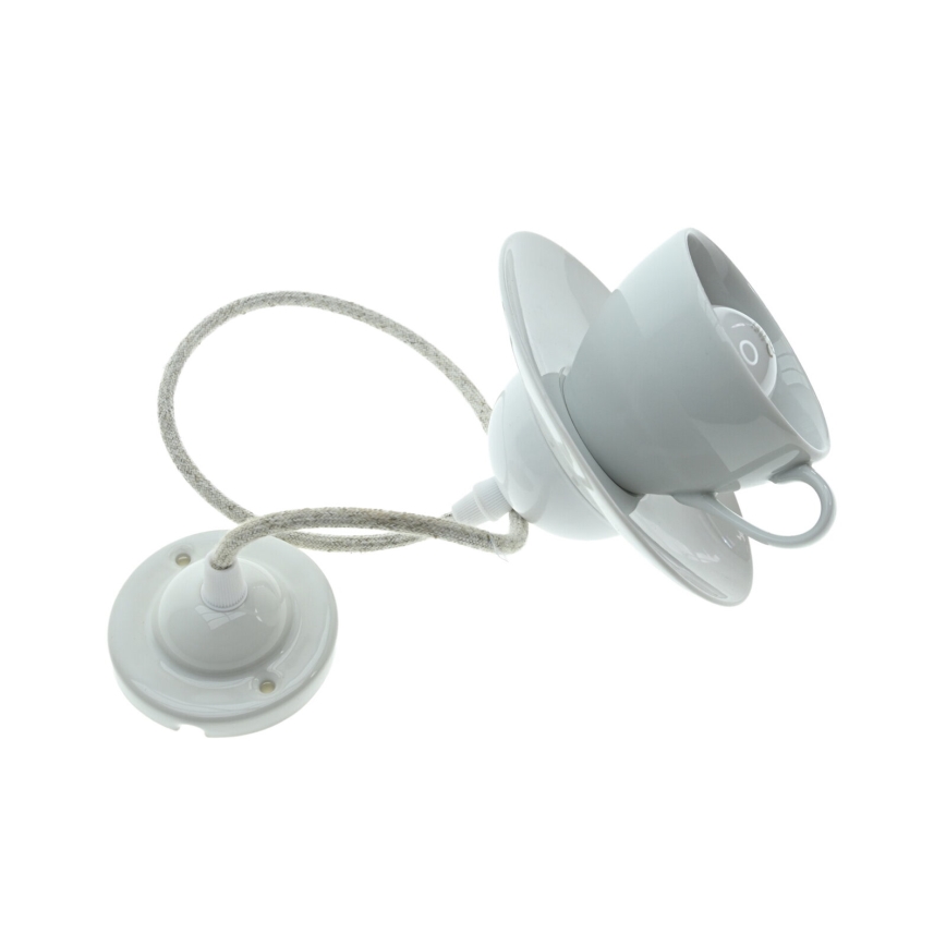 Bohemia-Design - Porcelánový závesný luster na lanku 1xE27/60W/230V