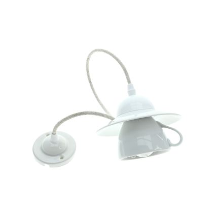 Bohemia-Design - Porcelánový závesný luster na lanku 1xE27/60W/230V