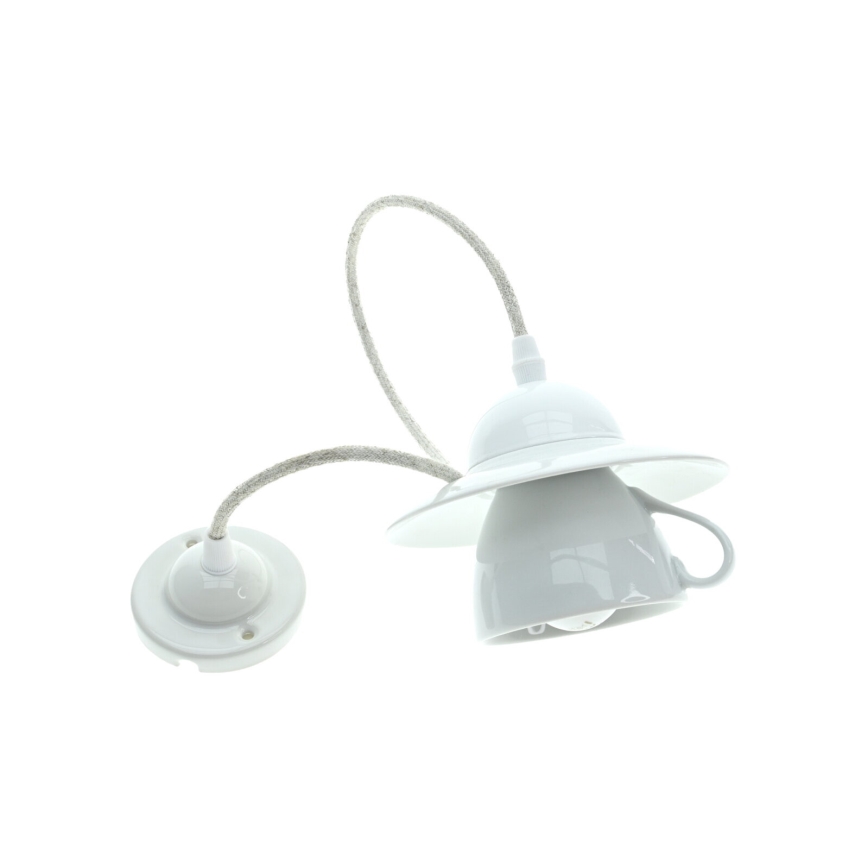 Bohemia-Design - Porcelánový závesný luster na lanku 1xE27/60W/230V