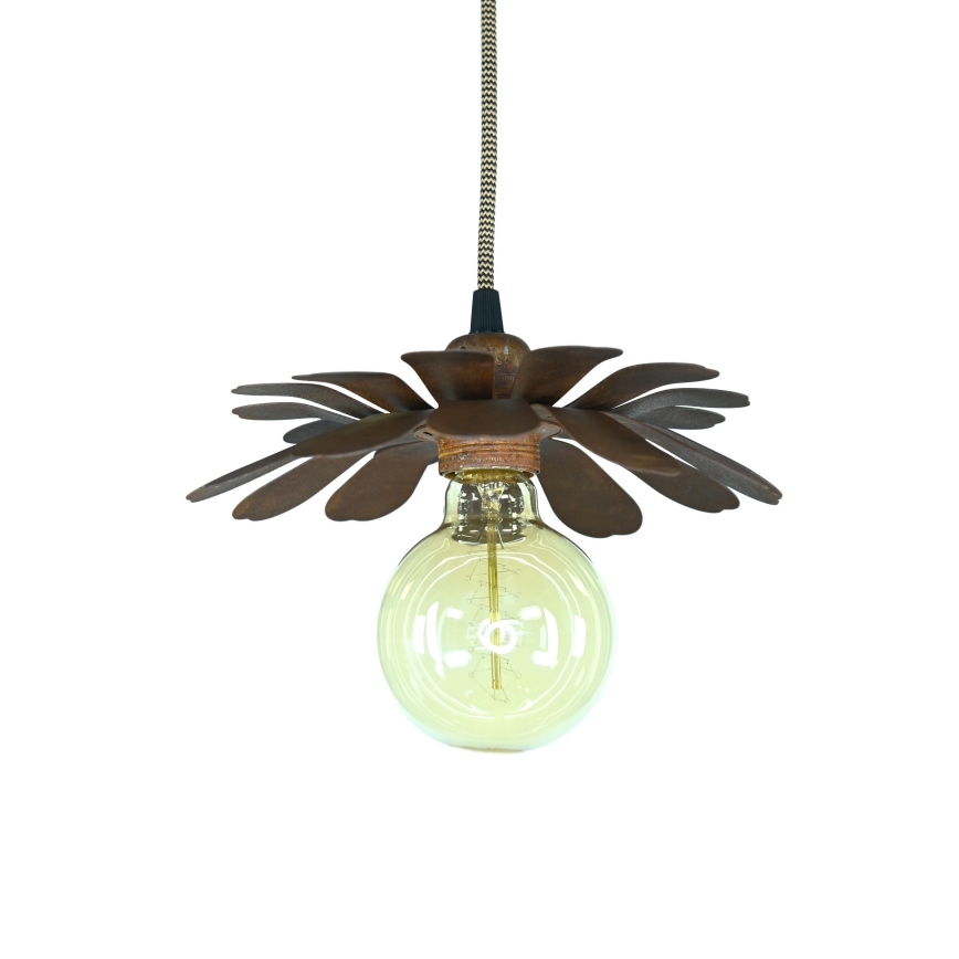 Bohemia-Design - Závesné svietidlo na lankách 1xE27/60W/230V bronzové