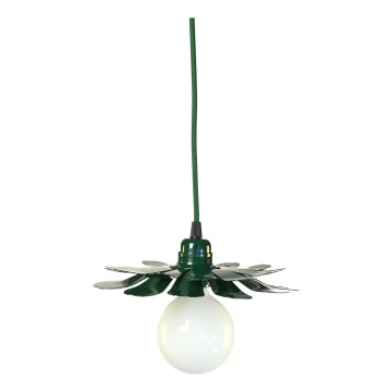 Bohemia-Design - Závesné svietidlo na lanku 1xE27/60W/230V zelená