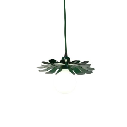 Bohemia-Design - Závesné svietidlo na lanku 1xE27/60W/230V zelená