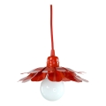 Bohemia-Design - Závesný luster 1xE27/60W/230V, červený
