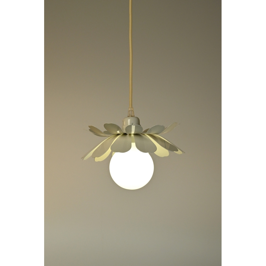 Bohemia-Design - Závesný luster na lanku 1xE27/60W/230V, krémový