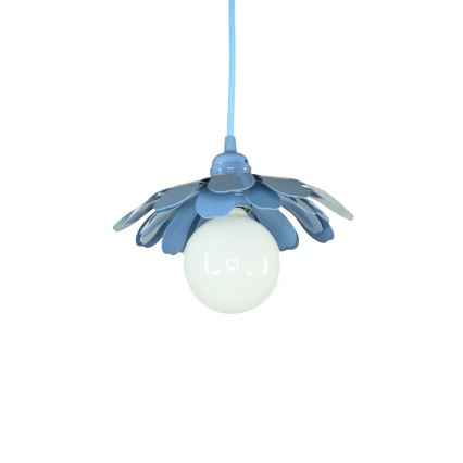 Bohemia-Design - Závesný luster na lanku 1xE27/60W/230V modrý