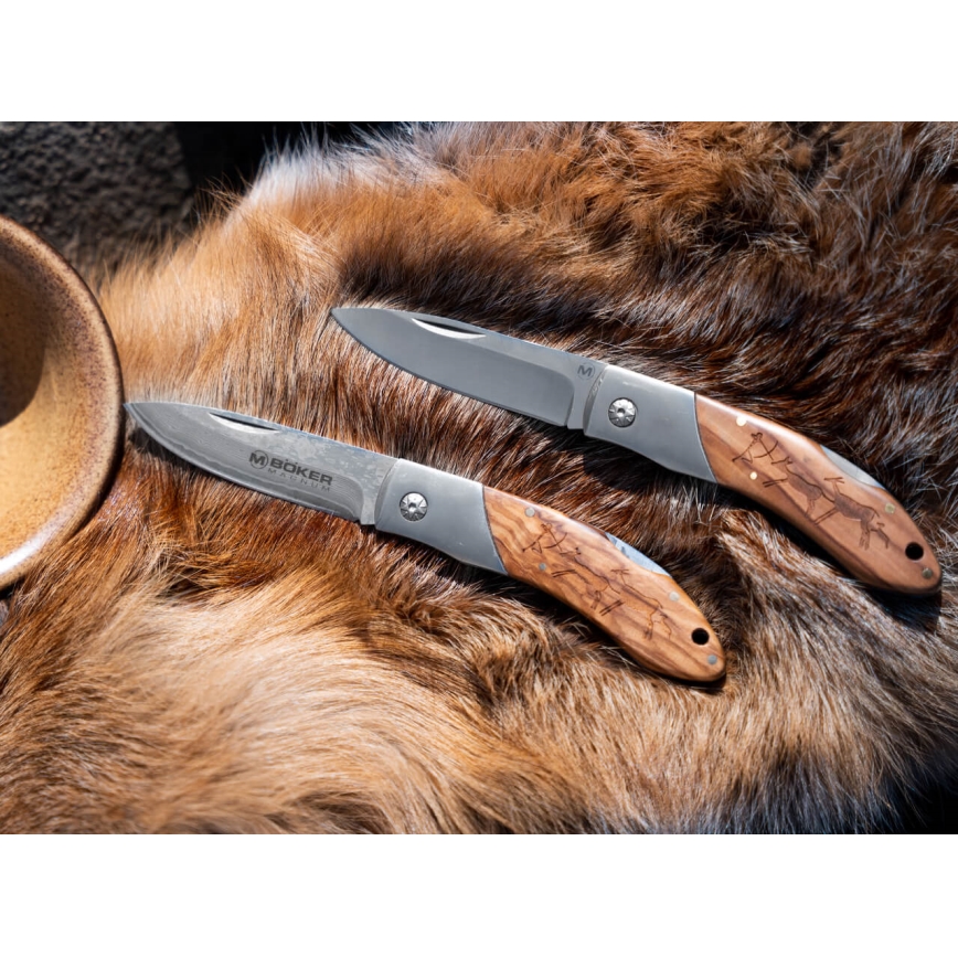 Böker - Vreckový damaškový nôž Magnum Caveman 19,4 cm