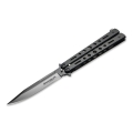 Böker - Vreckový nôž Magnum Balisong All Black 22,9 cm