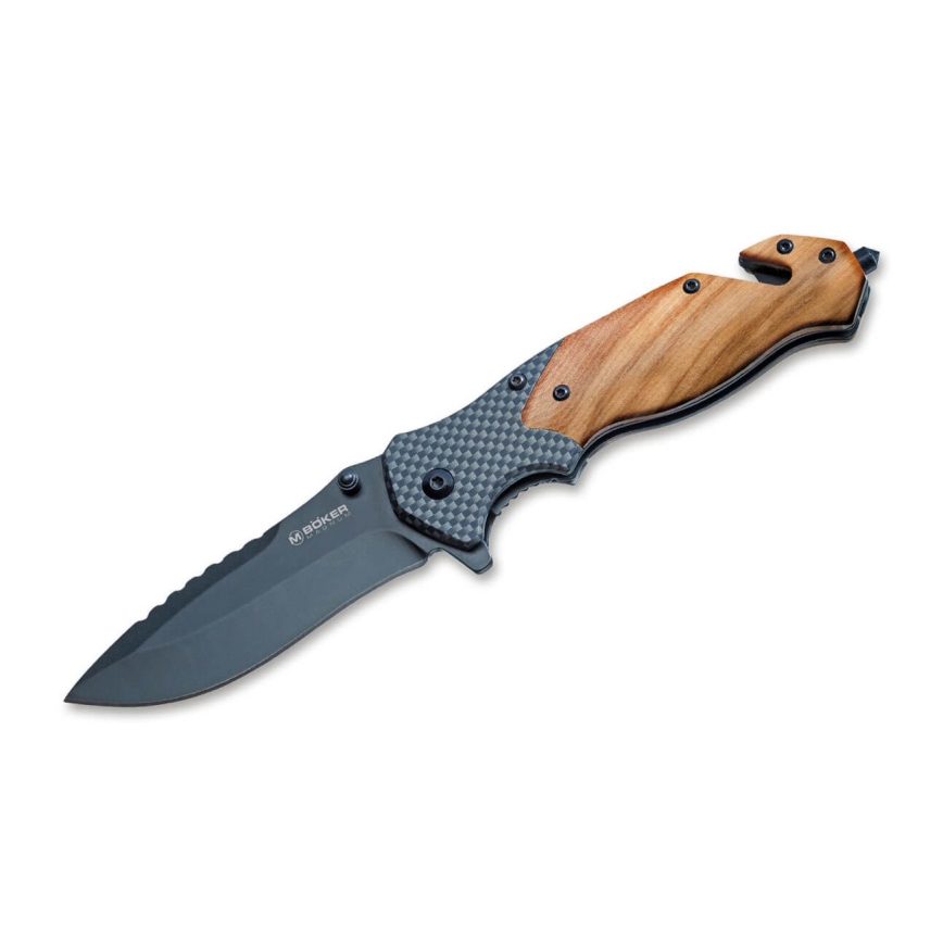 Böker - Vreckový nôž Magnum Blomkvist Olive 20,5 cm olivové drevo