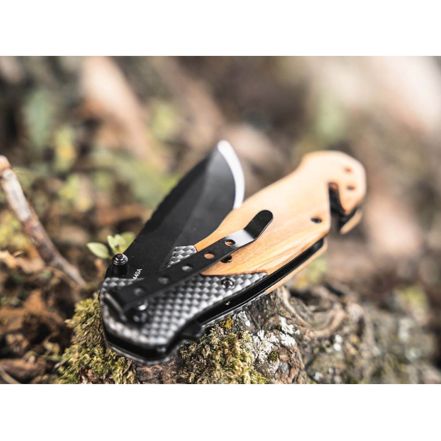 Böker - Vreckový nôž Magnum Blomkvist Olive 20,5 cm olivové drevo