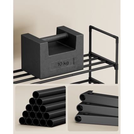 Botník ALVORO čierny