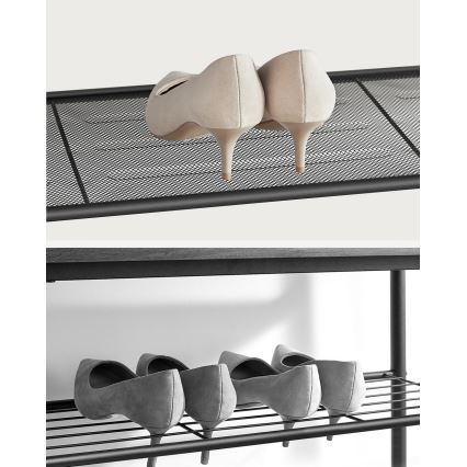 Botník DAVOR hnedý/čierny