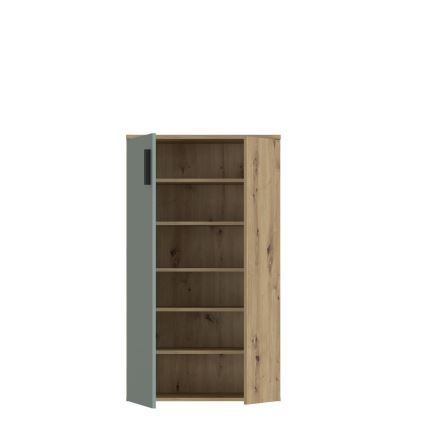 Botník ETON dub artisan/zelený