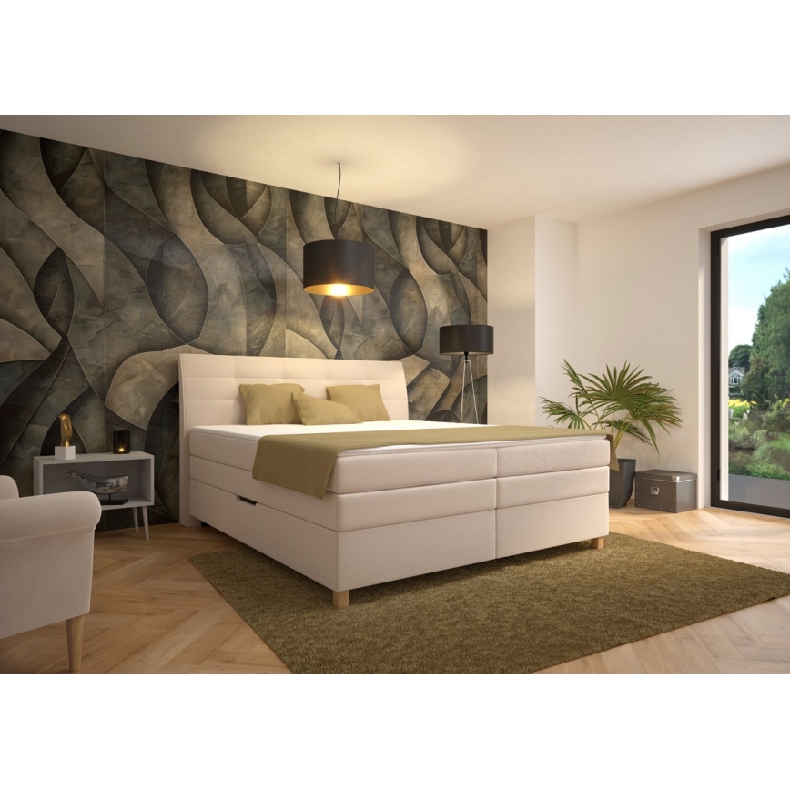 Boxspringová posteľ s matracom BEA 160x200 cm béžová