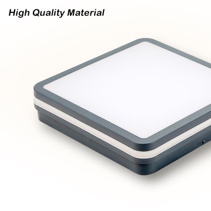 Brilagi - LED Vonkajšie svietidlo s pohybovým senzorom BENE LED/24W/230V 26x26 cm antracit IP54