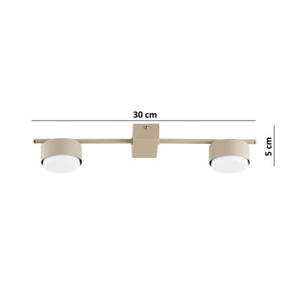 Brilagi - Bodové svietidlo 2xGX53/12W/230V béžové